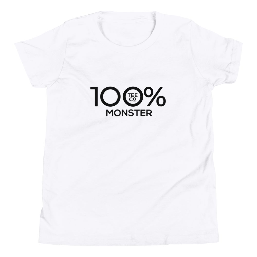 100% MONSTER Youth Short Sleeve Tee - 100 Percent Tee Company