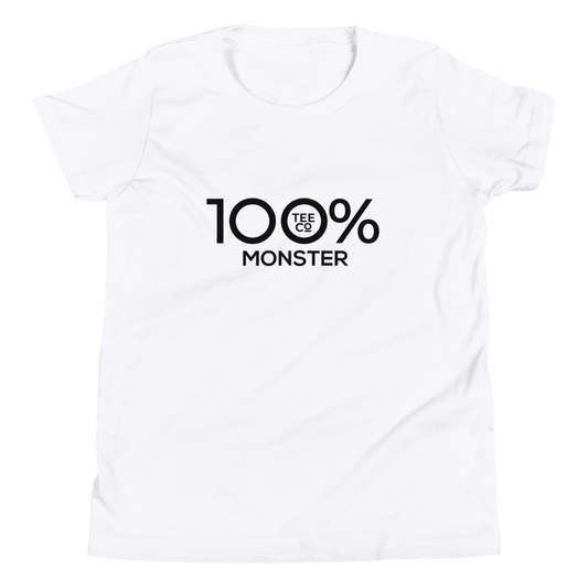 100% MONSTER Youth Short Sleeve Tee - 100 Percent Tee Company