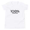 100% MONSTER Youth Short Sleeve Tee - 100 Percent Tee Company