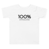 100% AWESOME Toddler Short Sleeve Tee - 100 Percent Tee Company