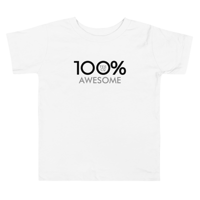 100% AWESOME Toddler Short Sleeve Tee - 100 Percent Tee Company