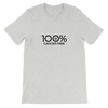 100% CANCER FREE Short-Sleeve Unisex Tee - 100 Percent Tee Company