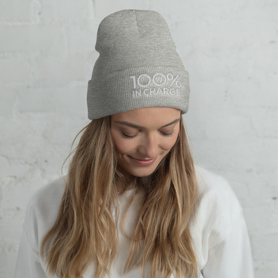 100% IN CHARGE Cuffed Beanie - 100 Percent Tee Company