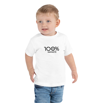 100% NAMASTE Toddler Short Sleeve Tee - 100 Percent Tee Company