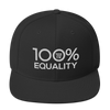 100% EQUALITY Snapback Hat - 100 Percent Tee Company