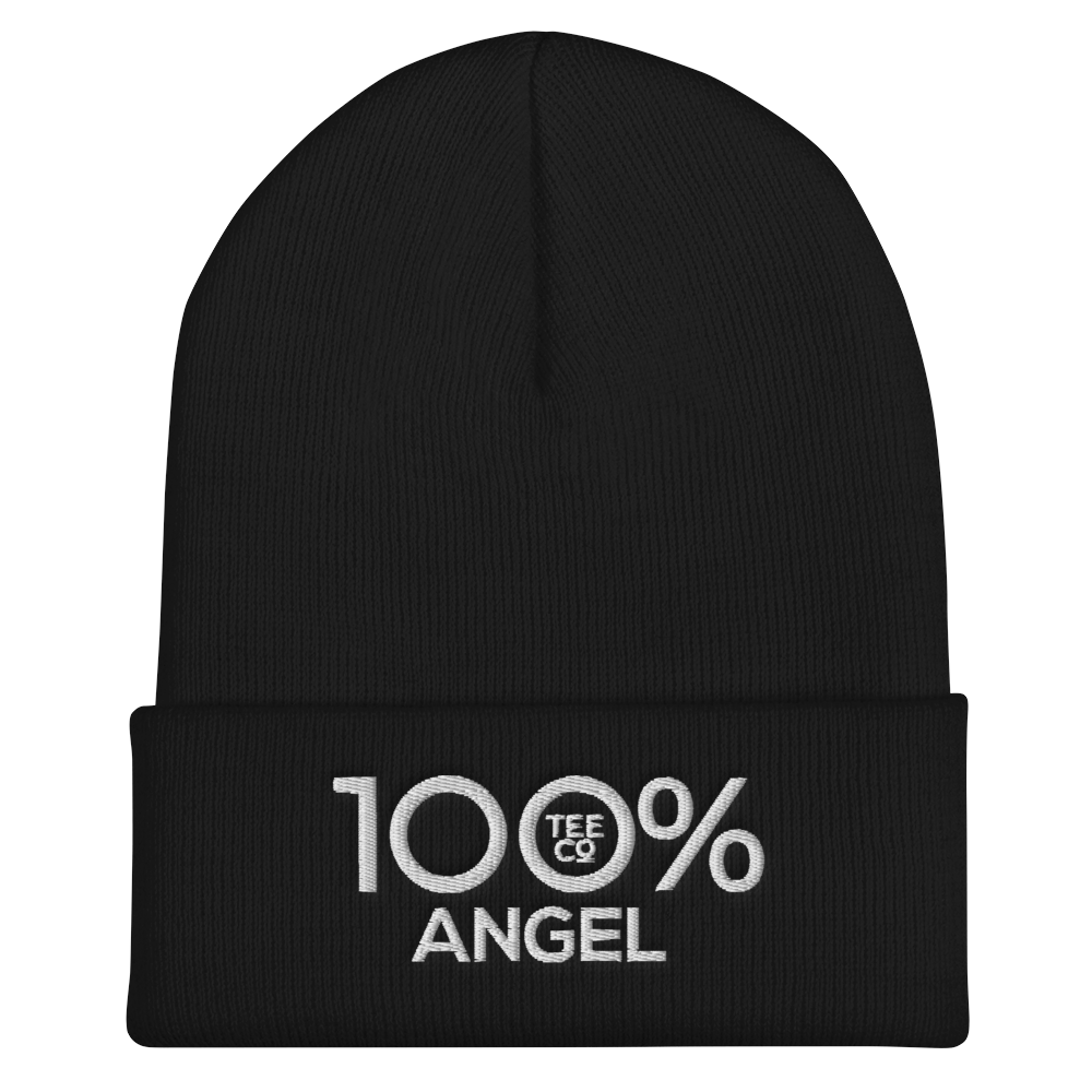 100% ANGEL Cuffed Beanie - 100 Percent Tee Company