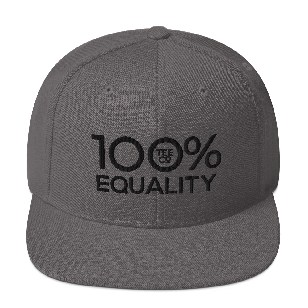 100% EQUALITY Snapback Hat - 100 Percent Tee Company