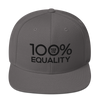 100% EQUALITY Snapback Hat - 100 Percent Tee Company