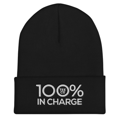 100% IN CHARGE Cuffed Beanie - 100 Percent Tee Company