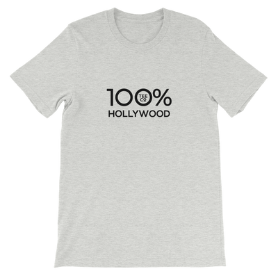 100% HOLLYWOOD Short-Sleeve Unisex Tee - 100 Percent Tee Company