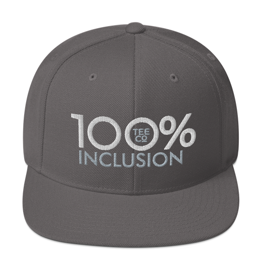 100% INCLUSION Snapback Baseball Hat - 100 Percent Tee Company