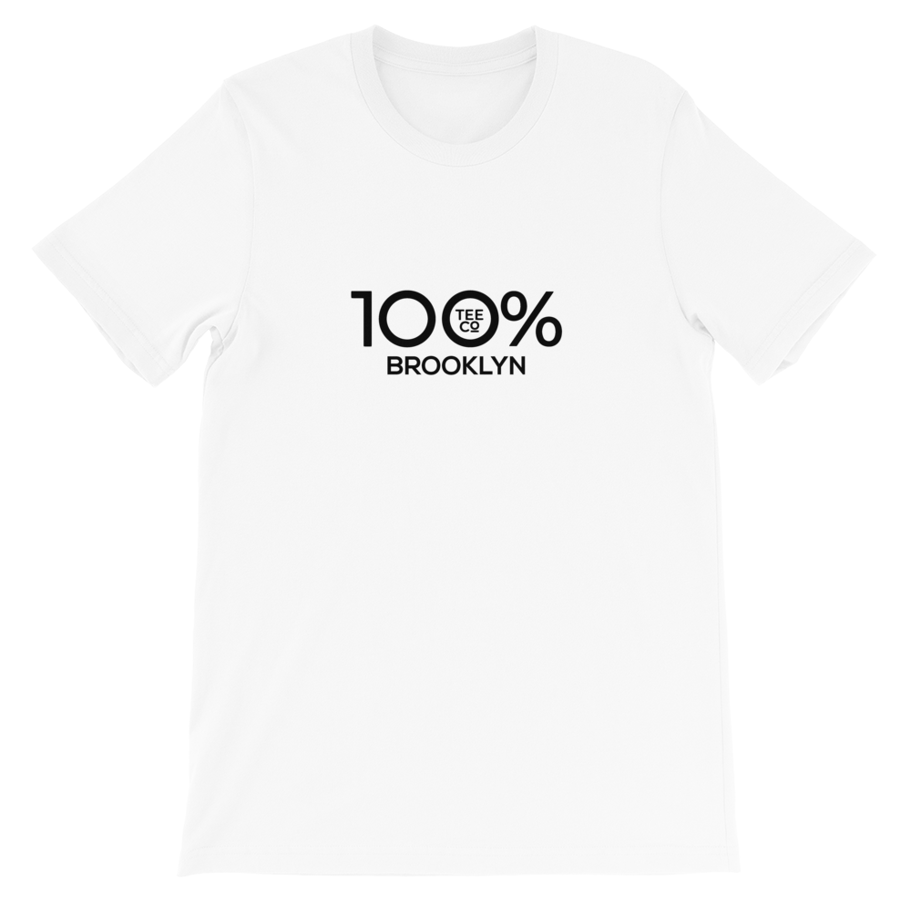 100% BROOKLYN Short-Sleeve Unisex Tee - 100 Percent Tee Company