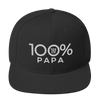 100% PAPA Snapback Hat - 100 Percent Tee Company
