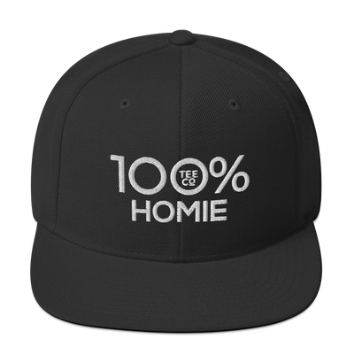 100% HOMIE Snapback Hat - 100 Percent Tee Company