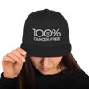 100% CANCER FREE Snapback Hat - 100 Percent Tee Company