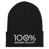 100% SQUAW VALLEY Cuffed Beanie - 100 Percent Tee Company