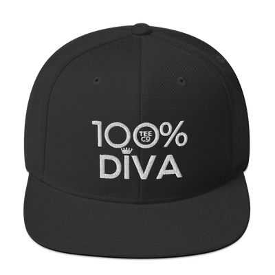 100% DIVA Snapback Hat - 100 Percent Tee Company