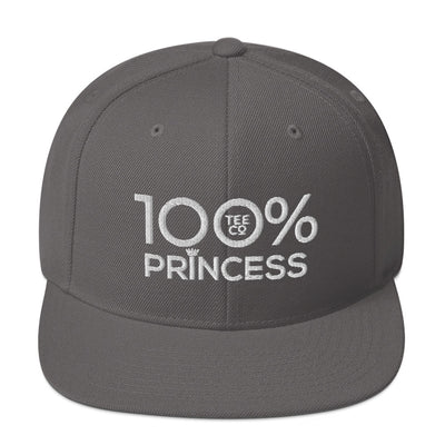 100% PRINCESS Snapback Hat - 100 Percent Tee Company