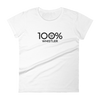 100% WHISTLER Women's Short Sleeve Tee - 100 Percent Tee Company