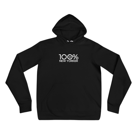 100% NEW YORKER Unisex Hoodie - 100 Percent Tee Company
