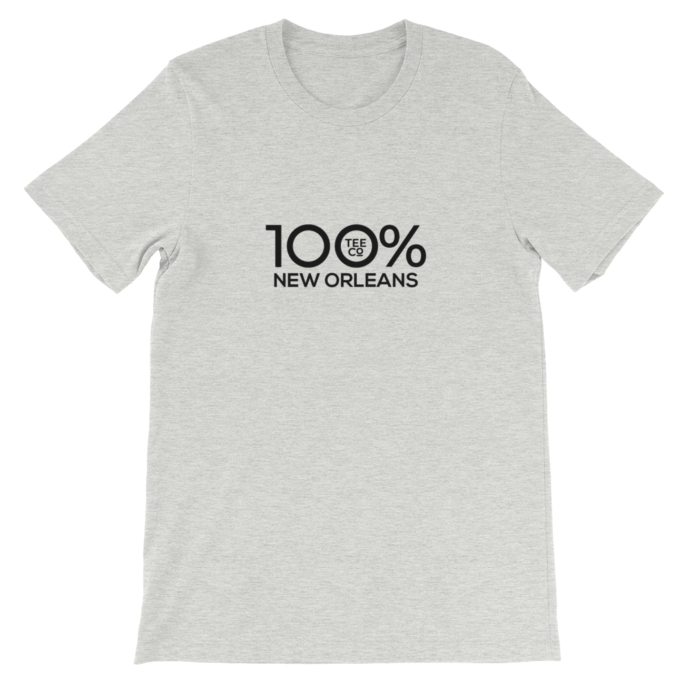 100% NEW ORLEANS Short-Sleeve Unisex Tee - 100 Percent Tee Company