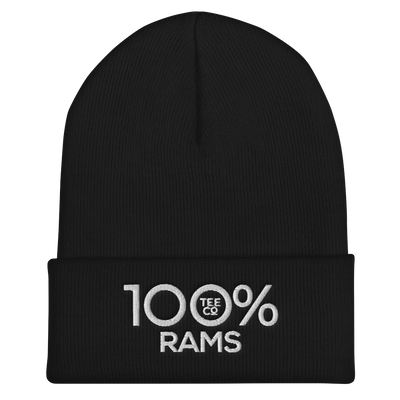 100% RAMS Cuffed Beanie - 100 Percent Tee Company