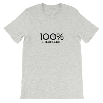 100% STEAMBOAT Short-Sleeve Unisex Tee - 100 Percent Tee Company