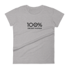 100% DECENT HUMAN Women's Short Sleeve Tee - 100 Percent Tee Company