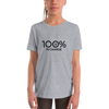 100% IN CHARGE Youth Short Sleeve Tee - 100 Percent Tee Company