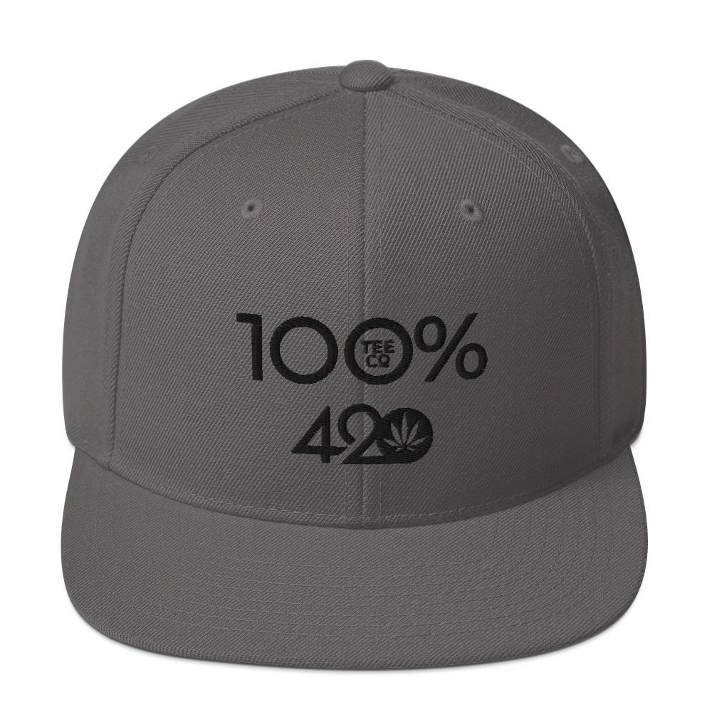 100% 420 Snapback Hat - 100 Percent Tee Company