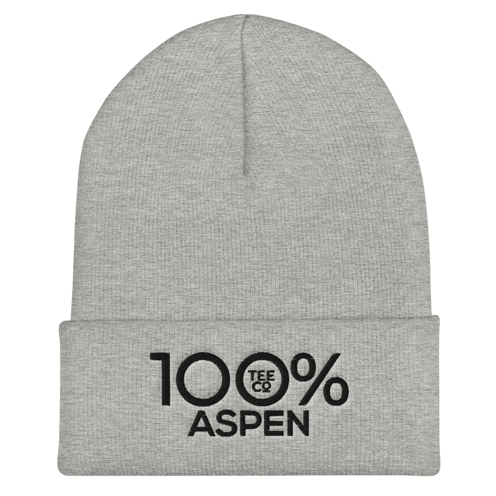 100% ASPEN Cuffed Beanie - 100 Percent Tee Company