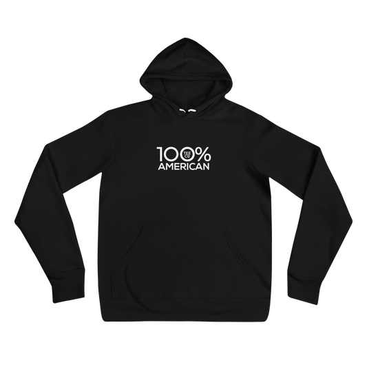 100% AMERICAN Unisex Hoodie - 100 Percent Tee Company