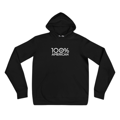 100% AMERICAN Unisex Hoodie - 100 Percent Tee Company
