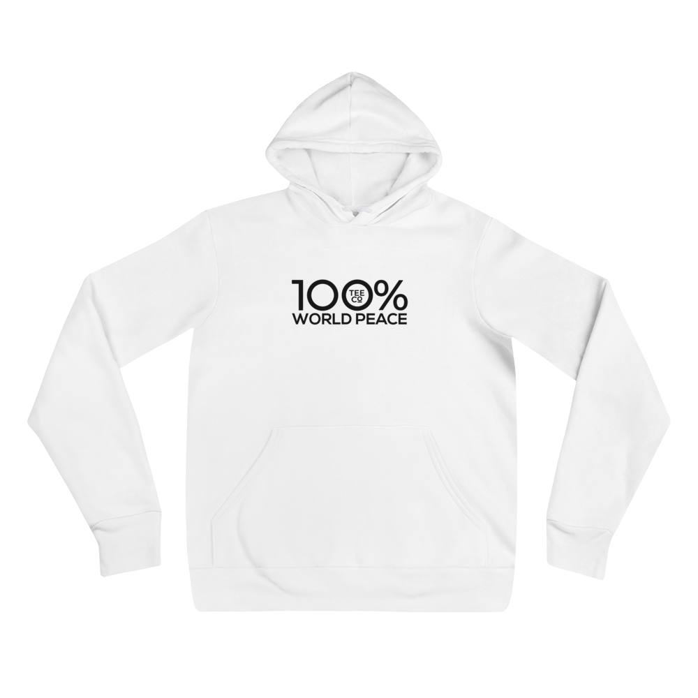 100% WORLD PEACE Unisex Hoodie - 100 Percent Tee Company