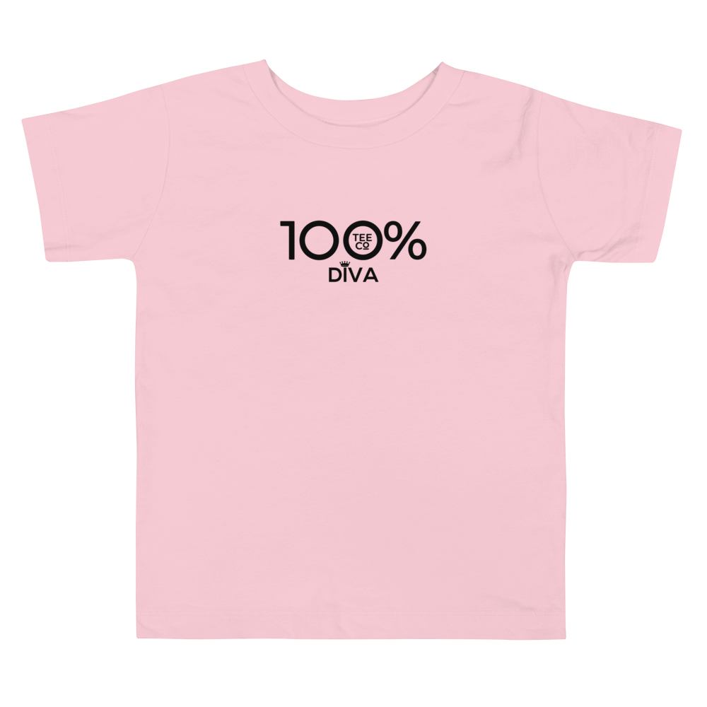 100% DIVA Toddler Short Sleeve Tee - 100 Percent Tee Company