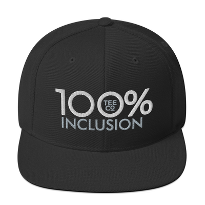 100% INCLUSION Snapback Baseball Hat - 100 Percent Tee Company