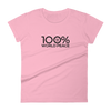 100% WORLD PEACE Women's Short Sleeve Tee - 100 Percent Tee Company