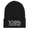 100% CANCER FREE Cuffed Beanie - 100 Percent Tee Company