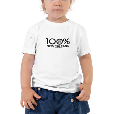 100% NEW ORLEANS Toddler Short Sleeve Tee - 100 Percent Tee Company