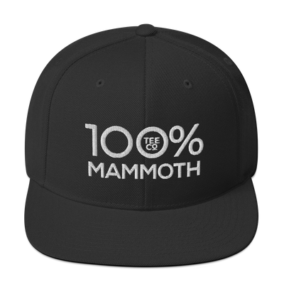 100% MAMMOTH Snapback Hat - 100 Percent Tee Company
