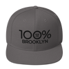100% BROOKLYN Snapback Hat - 100 Percent Tee Company