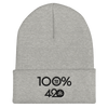 100% 420 Cuffed Beanie - 100 Percent Tee Company