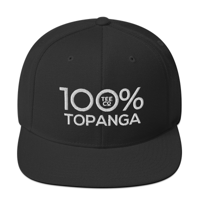 100% TOPANGA Snapback Hat - 100 Percent Tee Company