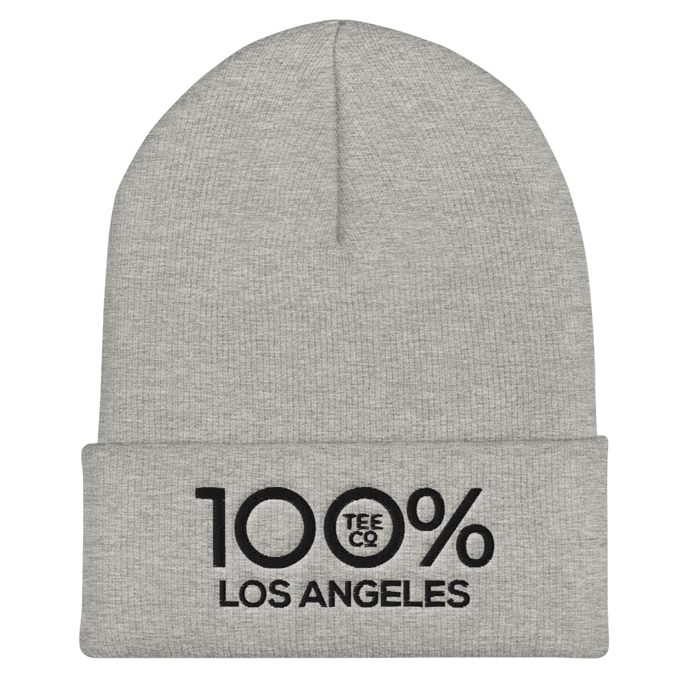 100% LOS ANGELES Cuffed Beanie - 100 Percent Tee Company