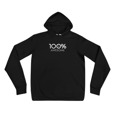 100% AWESOME Unisex Hoodie - 100 Percent Tee Company