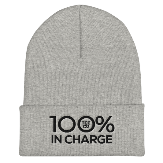 100% IN CHARGE Cuffed Beanie - 100 Percent Tee Company