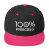 100% PRINCESS Snapback Hat - 100 Percent Tee Company