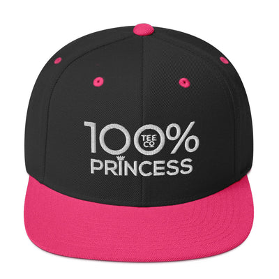 100% PRINCESS Snapback Hat - 100 Percent Tee Company