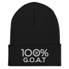 100% G.O.A.T. Cuffed Beanie - 100 Percent Tee Company