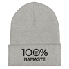 100% NAMASTE Cuffed Beanie - 100 Percent Tee Company